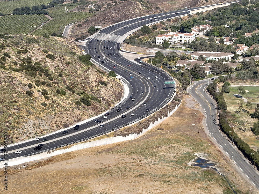Drone Photograph of The Grade on US-101 Pacific Coast Highway Drone Photograph of The Grade on US-101 Pacific Coast Highway