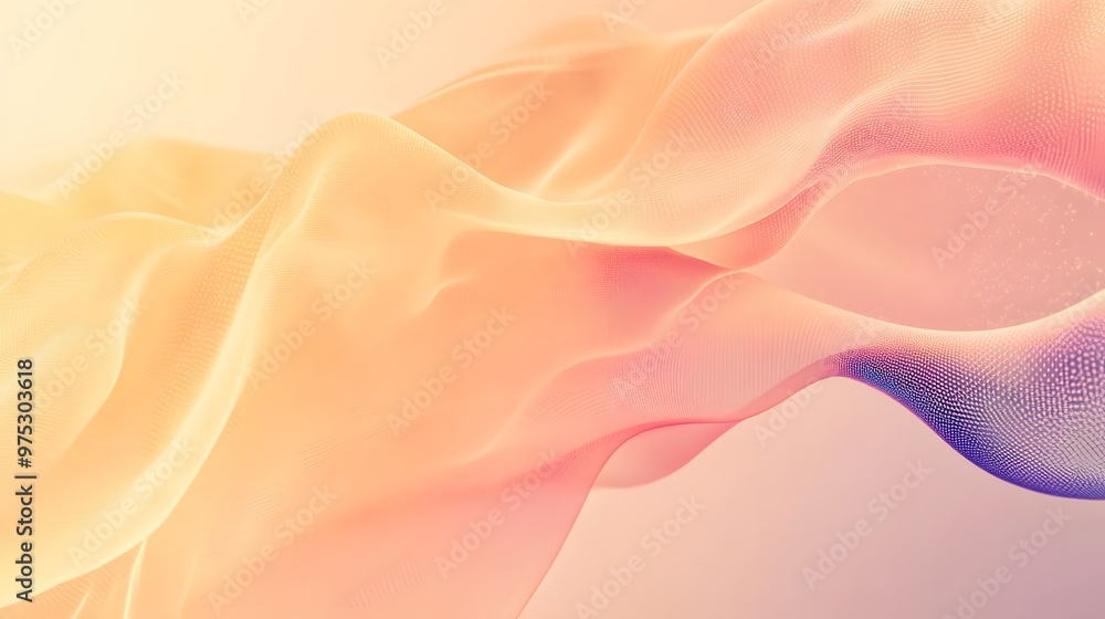 Obraz premium Subtle tech elements enhancing a muted soft gradient background