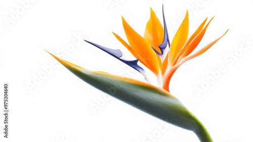 Bird of Paradise Flower Close-Up