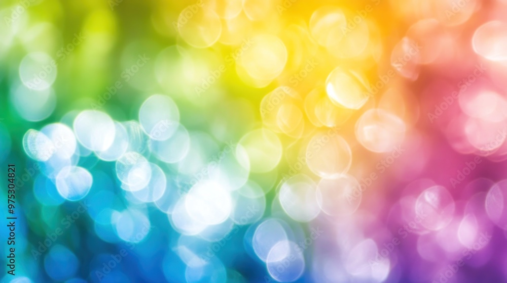 Abstract rainbow bokeh background with blurred colorful lights. Abstract rainbow bokeh background with blurred colorful lights.