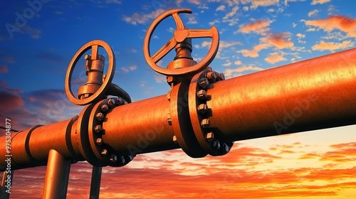 Data Pipeline in Vibrant Orange Color, Flow of Digital Information and Data Streams, Abstract Technology Concept with Network Connections, Automation, and Data Transfer Visualization.