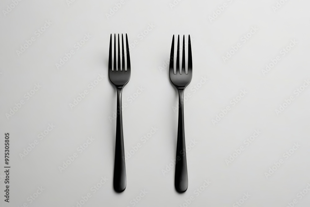 a fork and knife on a white surface a fork and knife on a white surface