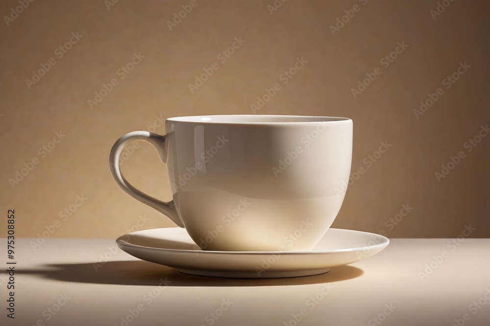 a white cup and saucer on a table a white cup and saucer on a table