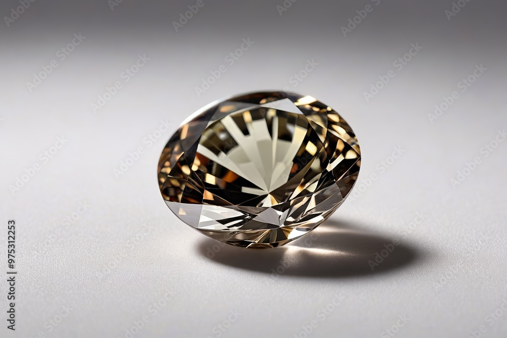 a brown diamond on a white surface a brown diamond on a white surface