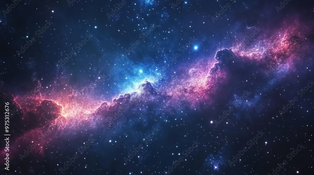 A beautiful starry sky with a purple and pink nebula, a wonderful celestial scene perfect for space or science themed projects. A beautiful starry sky with a purple and pink nebula, a wonderful celestial scene perfect for space or science themed projects.