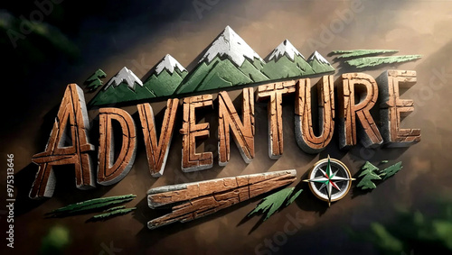 Explore Adventure Typography Design Text art Effect