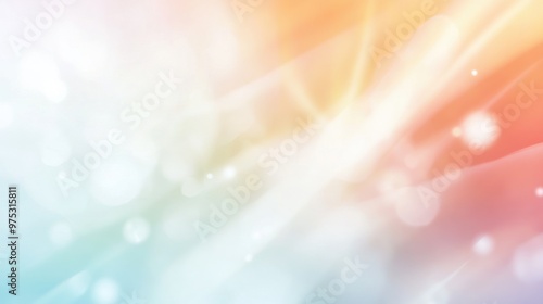 Abstract blurred pastel background with light bokeh.
