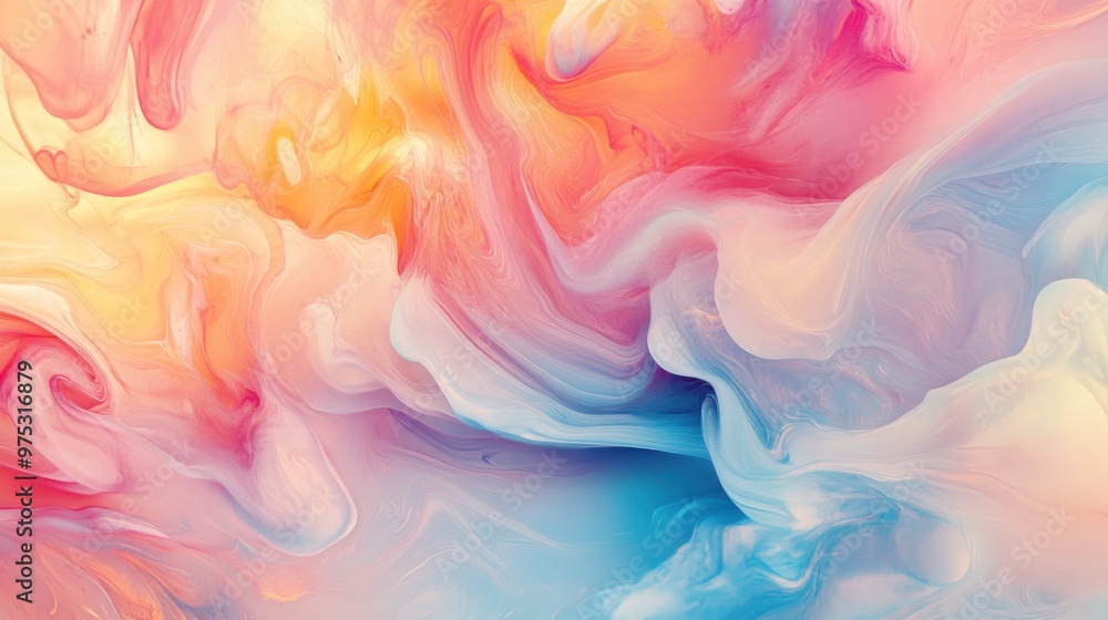 Abstract background with flowing pastel colors. Abstract background with flowing pastel colors.