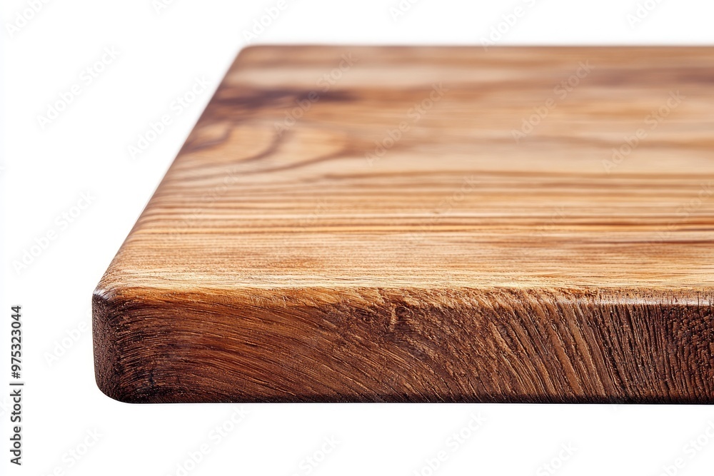 View of wood or wooden table top corner Isolated on white background , ai View of wood or wooden table top corner Isolated on white background , ai