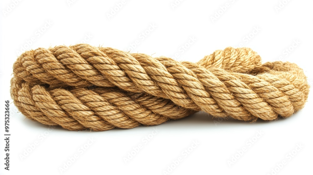 Ship rope isolated on white background Ship rope isolated on white background