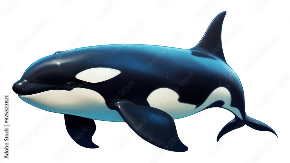 Fototapeta premium PNG Animal mammal whale underwater.