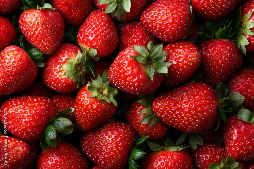 Texture of sweet fresh strawberries as background, closeup , ai Texture of sweet fresh strawberries as background, closeup , ai