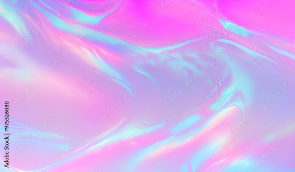 Holographic neon waves colorful pastel abstract background Holographic neon waves colorful pastel abstract background