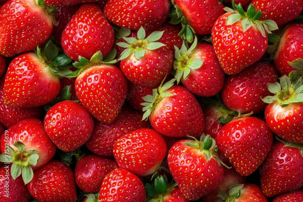Texture of sweet fresh strawberries as background, closeup , ai Texture of sweet fresh strawberries as background, closeup , ai