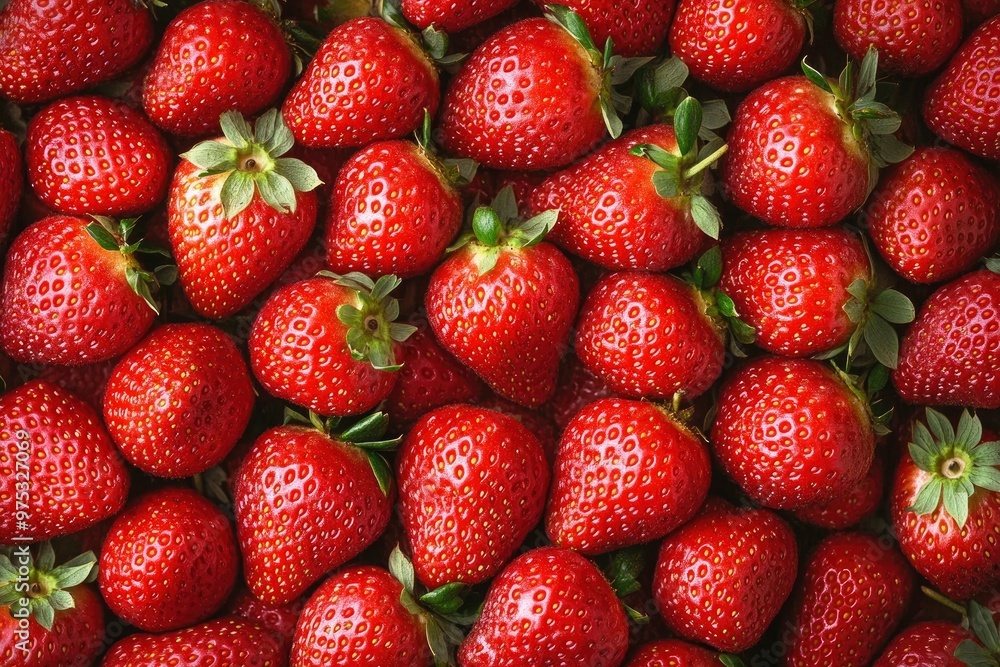 Texture of sweet fresh strawberries as background, closeup , ai Texture of sweet fresh strawberries as background, closeup , ai