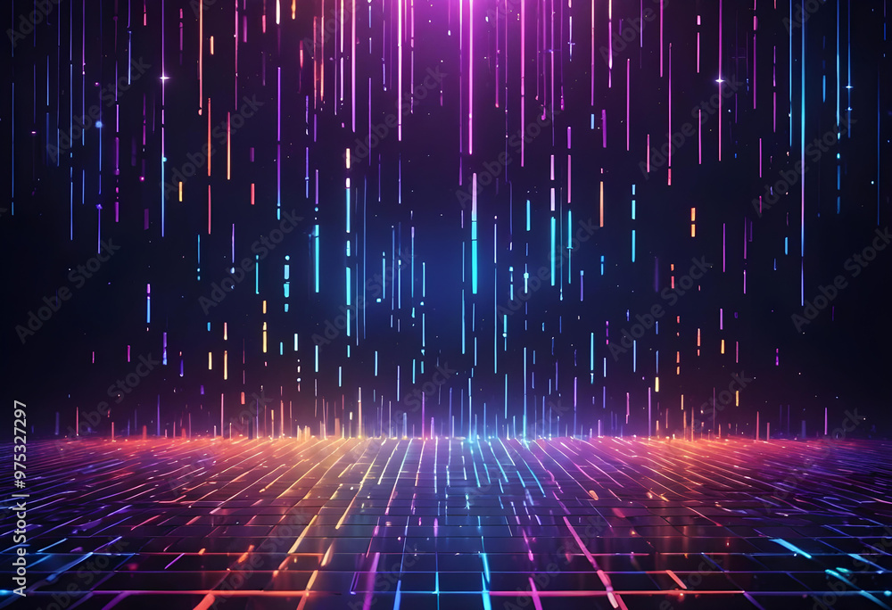 abstract Futuristic lines technology background