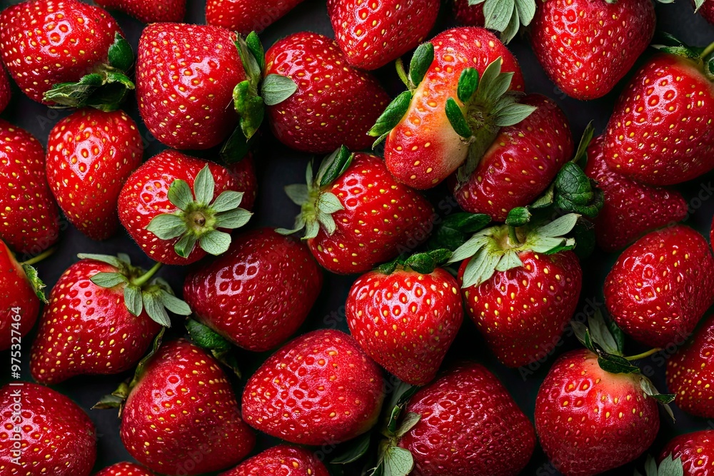 Texture of sweet fresh strawberries as background, closeup , ai Texture of sweet fresh strawberries as background, closeup , ai