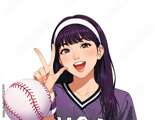 purple baseball with cheerful,smile baseball,cheerful baseball,emogi baseball,sweet  isolated on white background,isolated,isolate,white background,no background photo