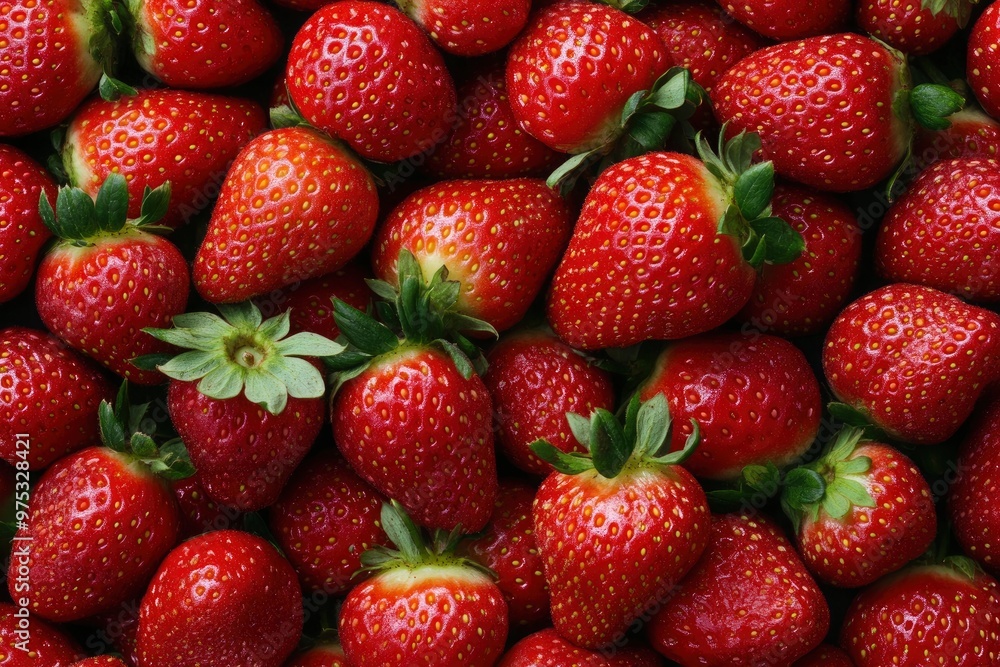 Texture of sweet fresh strawberries as background, closeup , ai Texture of sweet fresh strawberries as background, closeup , ai