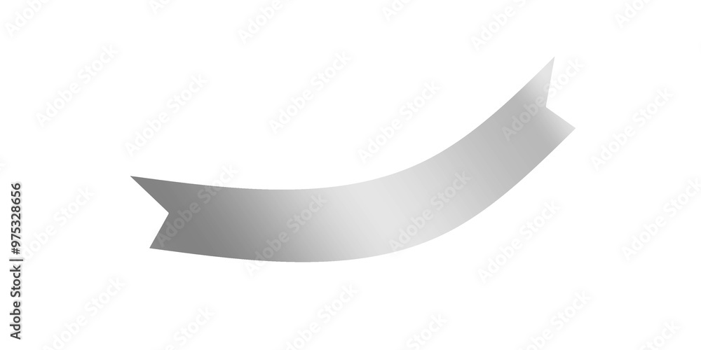 Silver ribbon text box banner template png file transparent design Silver ribbon text box banner template png file transparent design