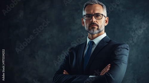 Confident Businessman Posing in Studio | Professional Portrait