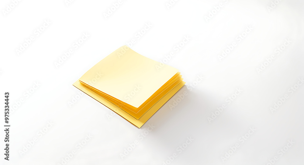 A simple yellow paper note with a curled corner, isolated on a white background. Perfect for productivity concepts, reminders, or office-related designs. A simple yellow paper note with a curled corner, isolated on a white background. Perfect for productivity concepts, reminders, or office-related designs.