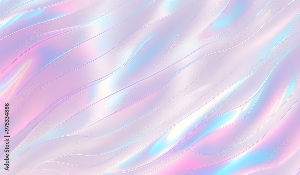 Holographic background seamless trendy iridescent light foil texture. Soft holographic pastel unicorn marble background pattern. Modern pearlescent blurry abstract swirl illustration.
Holographic background seamless trendy iridescent light foil texture. Soft holographic pastel unicorn marble background pattern. Modern pearlescent blurry abstract swirl illustration.