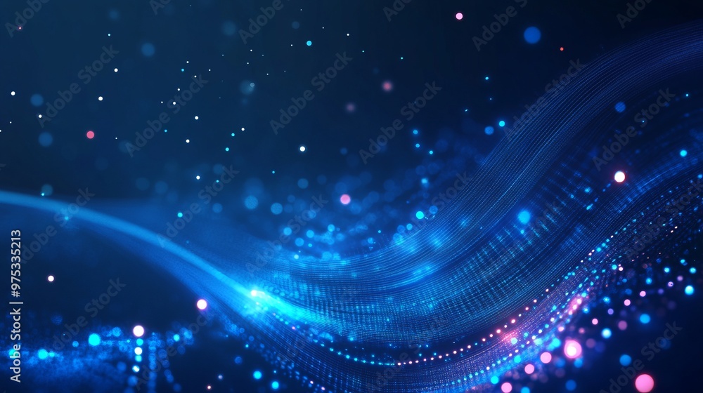 Obraz premium futuristic blue background for ads