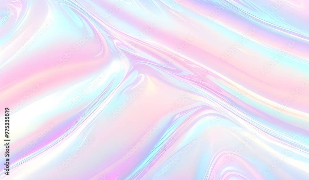 Holographic background seamless trendy iridescent light foil texture. Soft holographic pastel unicorn marble background pattern. Modern pearlescent blurry abstract swirl illustration.
Holographic background seamless trendy iridescent light foil texture. Soft holographic pastel unicorn marble background pattern. Modern pearlescent blurry abstract swirl illustration.