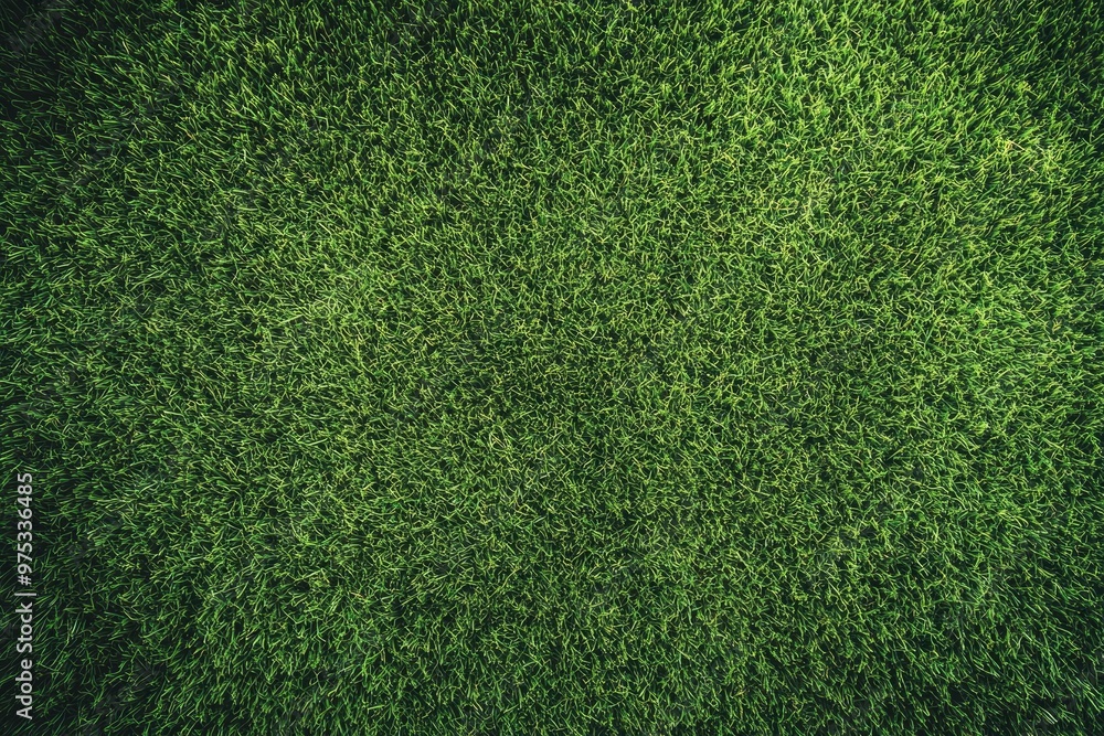 Obraz premium Green turf grass texture and background. Green grass field. Green grass for golf course, soccer, football, sport. Green grass field for golf course, soccer, football, sport, ai