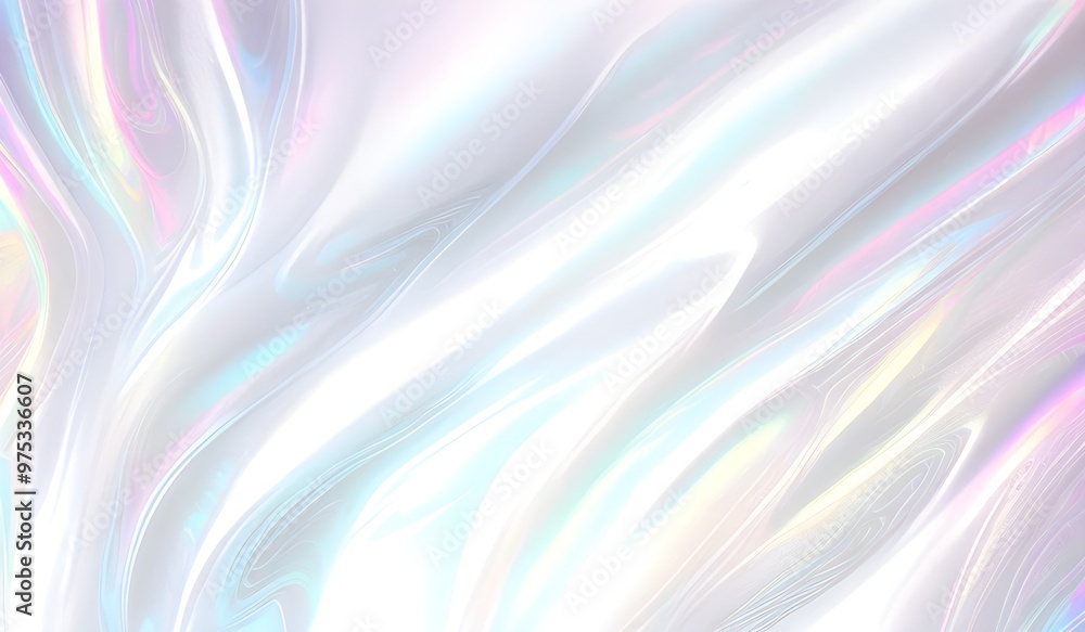 Holographic background seamless trendy iridescent light foil texture. Soft holographic pastel unicorn marble background pattern. Modern pearlescent blurry abstract swirl illustration.
Holographic background seamless trendy iridescent light foil texture. Soft holographic pastel unicorn marble background pattern. Modern pearlescent blurry abstract swirl illustration.
