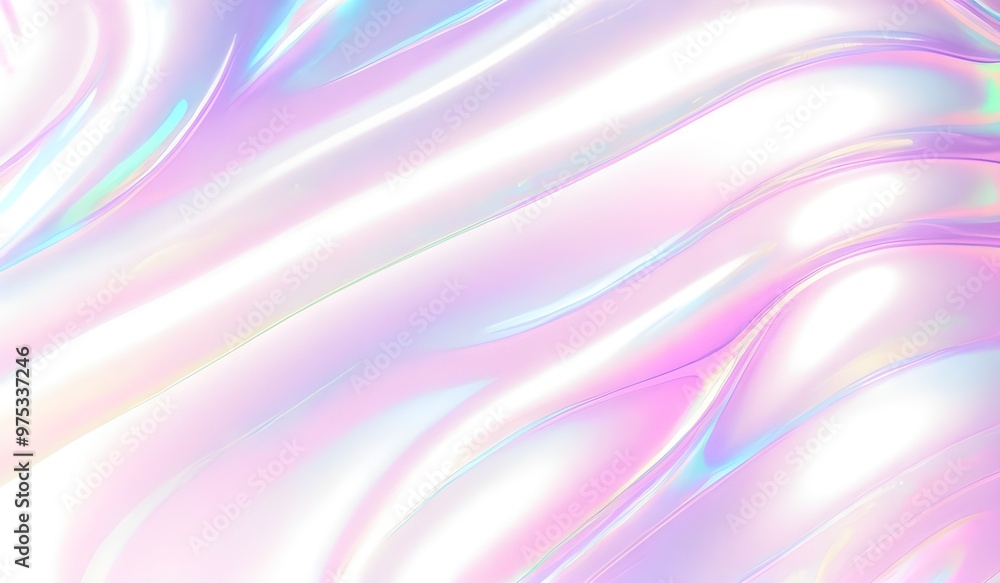 Holographic background seamless trendy iridescent light foil texture. Soft holographic pastel unicorn marble background pattern. Modern pearlescent blurry abstract swirl illustration.
Holographic background seamless trendy iridescent light foil texture. Soft holographic pastel unicorn marble background pattern. Modern pearlescent blurry abstract swirl illustration.
