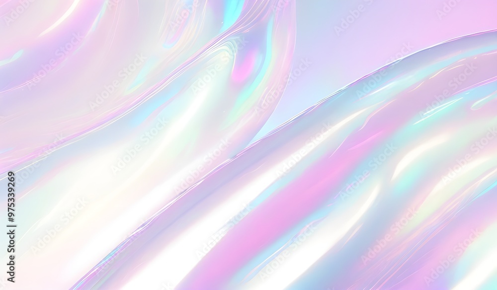 Holographic background seamless trendy iridescent light foil texture. Soft holographic pastel unicorn marble background pattern. Modern pearlescent blurry abstract swirl illustration.
Holographic background seamless trendy iridescent light foil texture. Soft holographic pastel unicorn marble background pattern. Modern pearlescent blurry abstract swirl illustration.