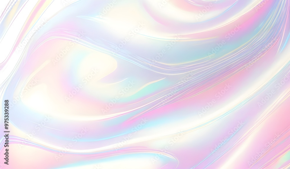 Holographic background seamless trendy iridescent light foil texture. Soft holographic pastel unicorn marble background pattern. Modern pearlescent blurry abstract swirl illustration.
Holographic background seamless trendy iridescent light foil texture. Soft holographic pastel unicorn marble background pattern. Modern pearlescent blurry abstract swirl illustration.