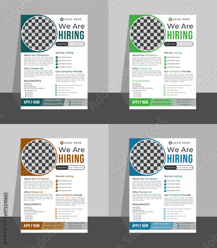 Hiring Job flyer design, We are hiring Job advertisement flyer poster template, Job Vacancy Flyer Template, Job Recruitment Flyer, We are Hiring Job Flyer Template	