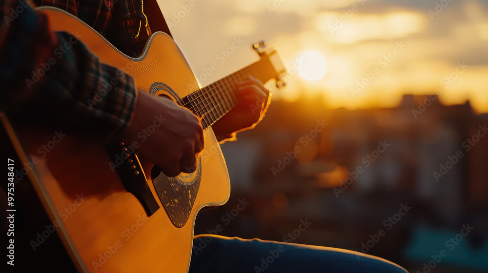 Fototapeta premium A guitarist