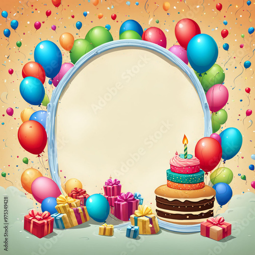 Birthday or anniversary celebration background 