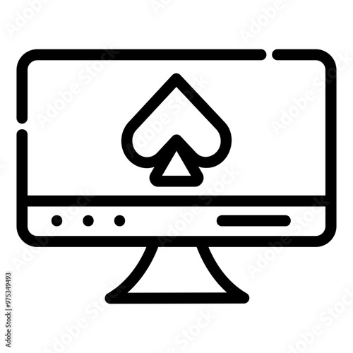 online gambling Line Icon