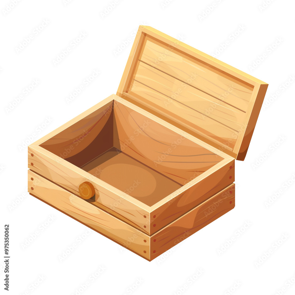 Open Wooden Box