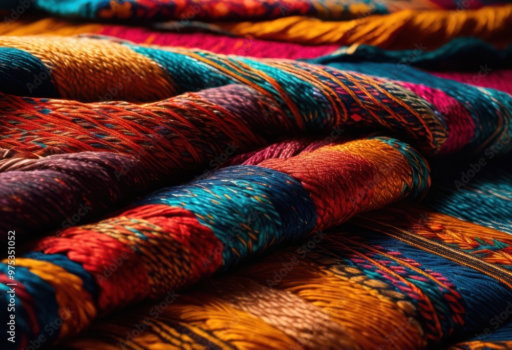 close view textile featuring vibrant patterns rich colors intricate designs textures, artwork, beautiful, background, textiles, fabric, material, craft close view textile featuring vibrant patterns rich colors intricate designs textures, artwork, beautiful, background, textiles, fabric, material, craft