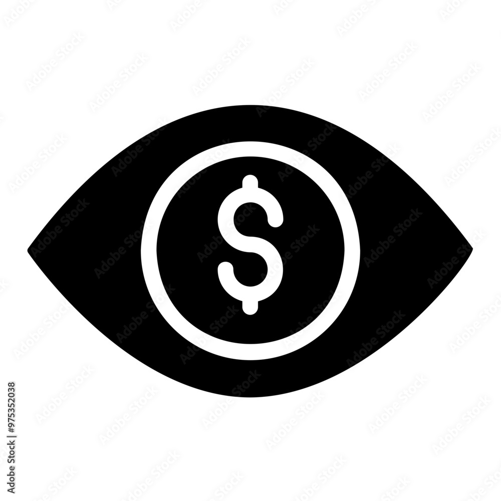 money vision Solid icon money vision Solid icon