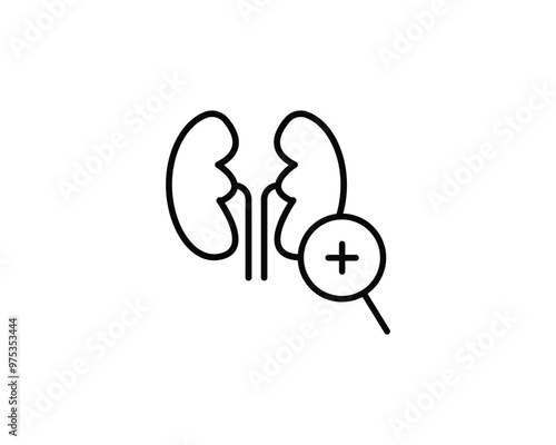 Kidney icon vector symbol design illustration