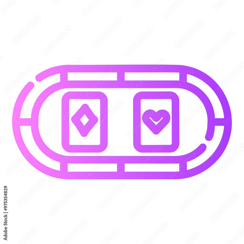 poker table Gradient icon poker table Gradient icon