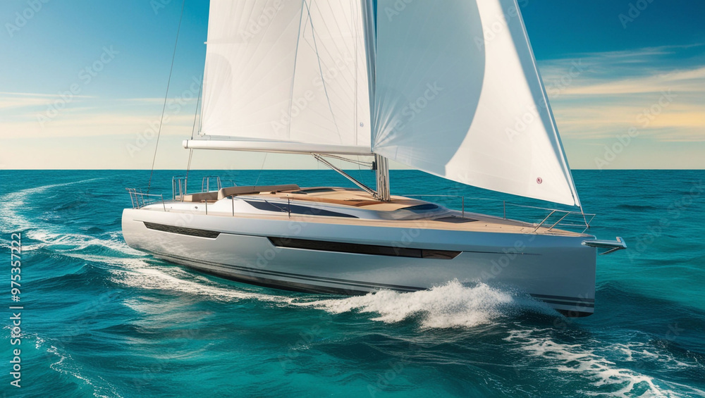 Obraz premium sailing boat on the sea