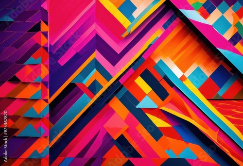 Wallpaper Mural dynamic vibrant halftone patterns featuring bold color blends vivid compositions, design, graphic, texture, art, visual, modern, colorful, bright, shapes Torontodigital.ca
