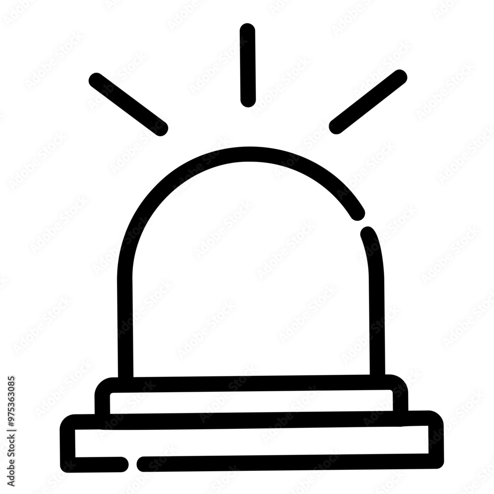 siren Line Icon siren Line Icon