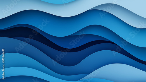 Abstract Blue Gradient for a Minimalist Wallpaper