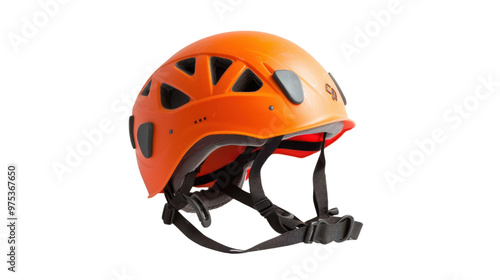 A climbing helmet on transparent background