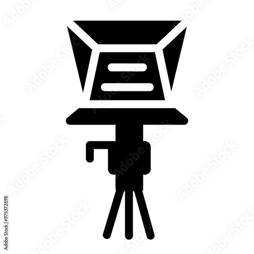 Foto teleprompter Solid icon