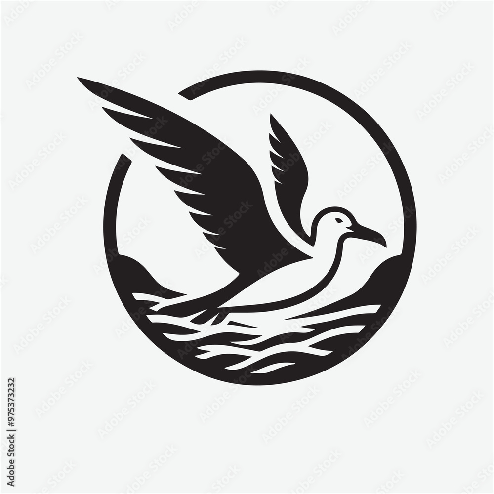 Obraz premium Albatross vector design white illustrator